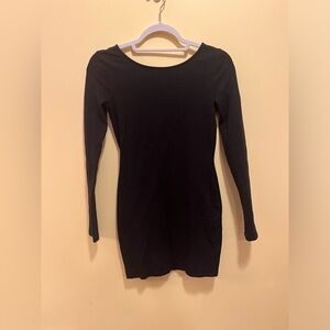 Black tight mini dress :)